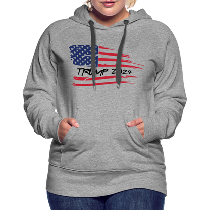 Trump 2024 Women’s Premium Hoodie - heather grey