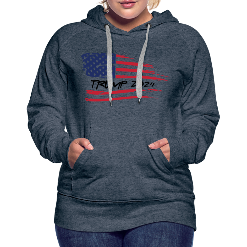 Trump 2024 Women’s Premium Hoodie - heather denim