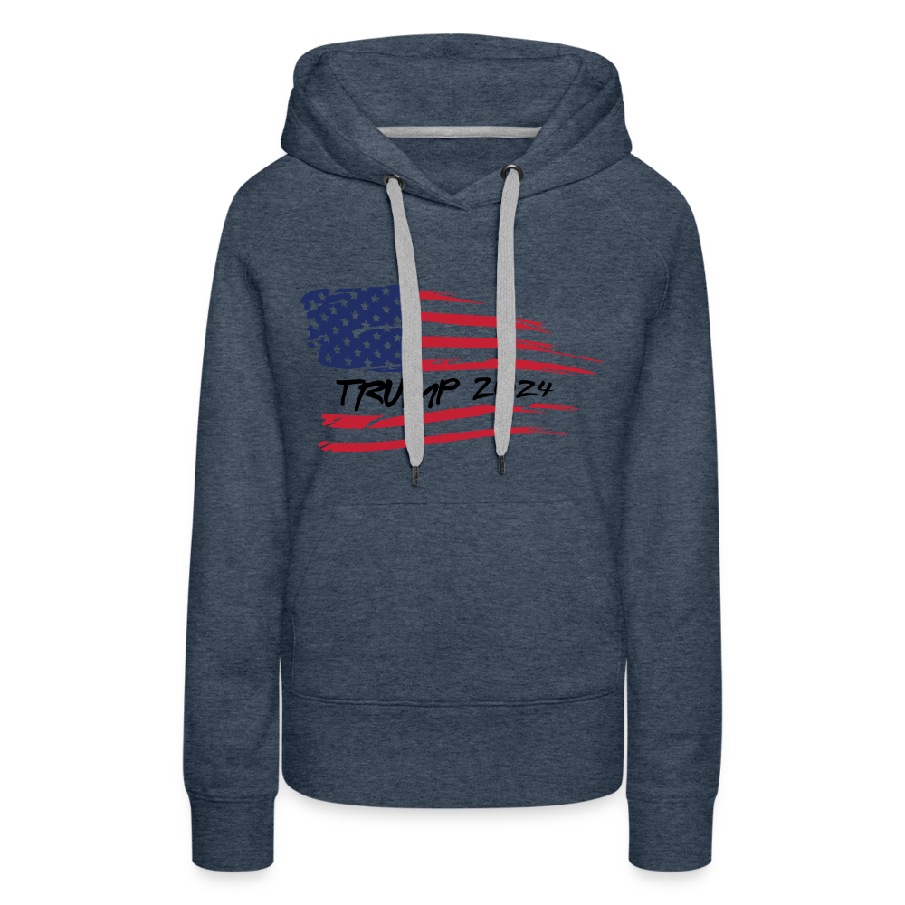 Trump 2024 Women’s Premium Hoodie - heather denim