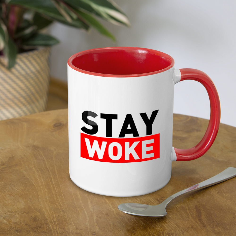 Stay Woke Coffee Mug Color: white/black