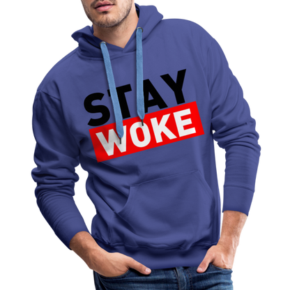 Stay Woke Men’s Premium Hoodie - royal blue