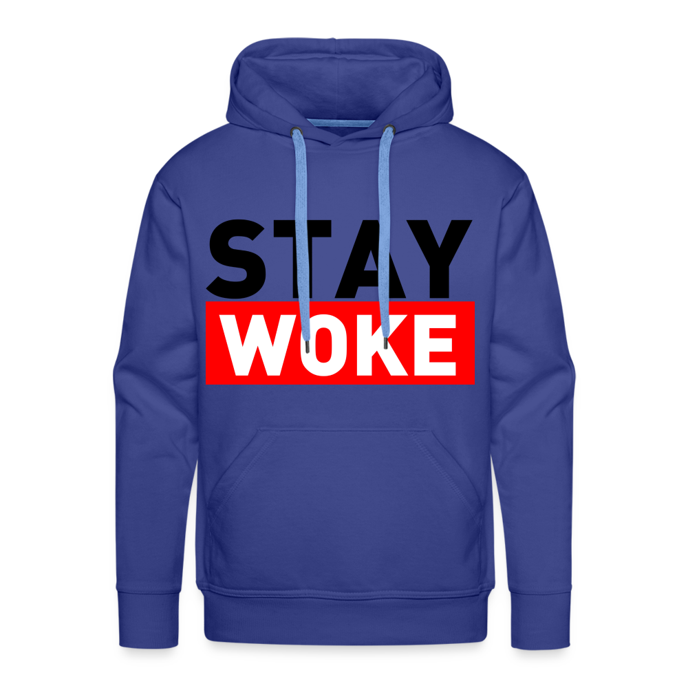 Stay Woke Men’s Premium Hoodie - royal blue