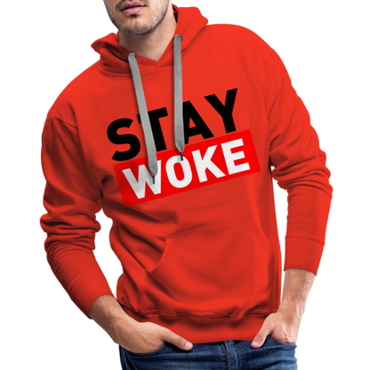 Stay Woke Men’s Premium Hoodie - red