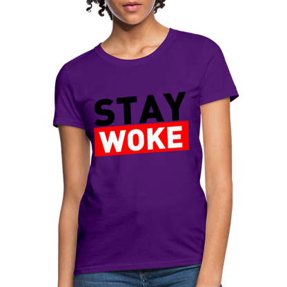 Stay Woke Women's T-Shirt - purple