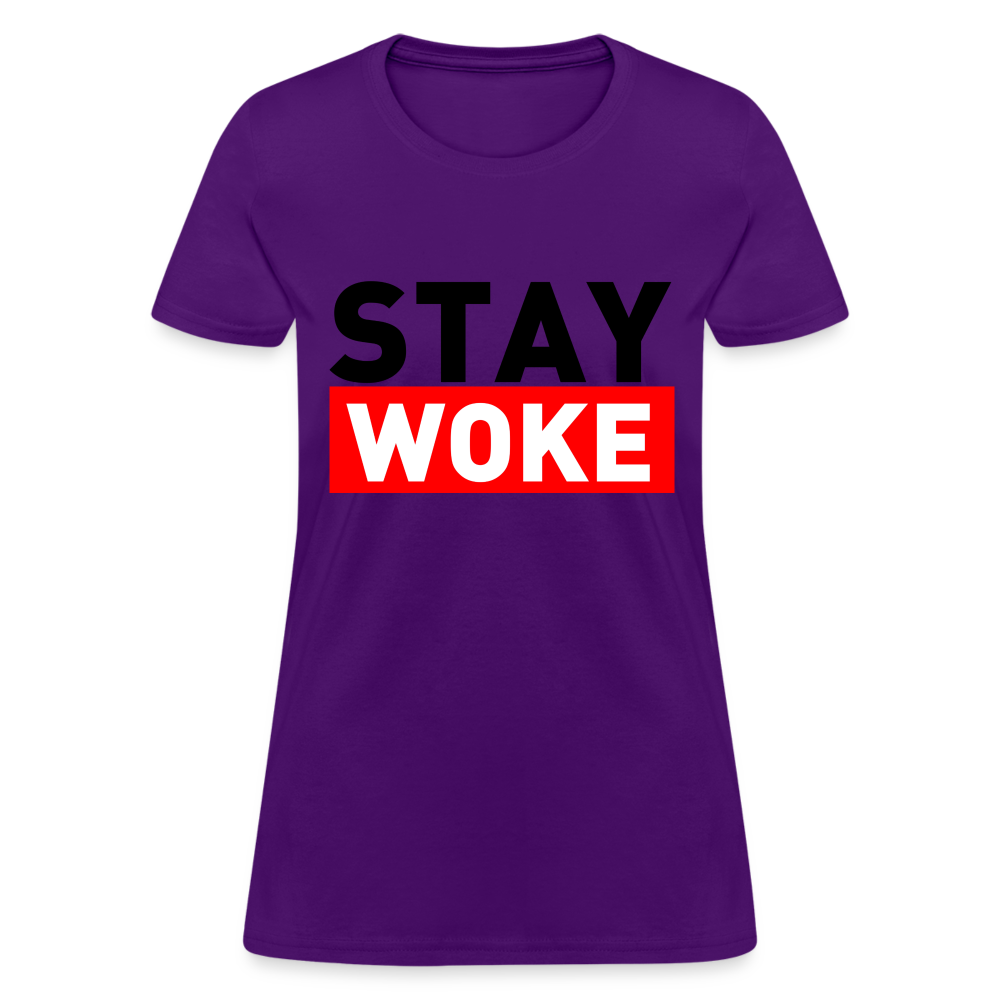 Stay Woke Women's T-Shirt - purple