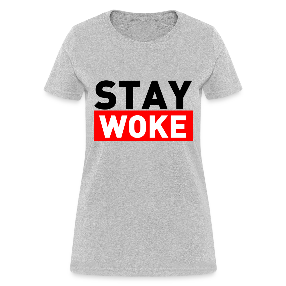 Stay Woke Women's T-Shirt - heather gray