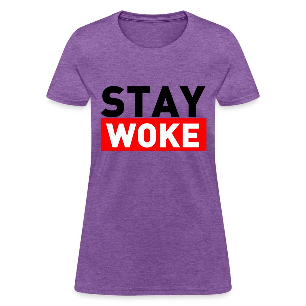 Stay Woke Women's T-Shirt - purple heather