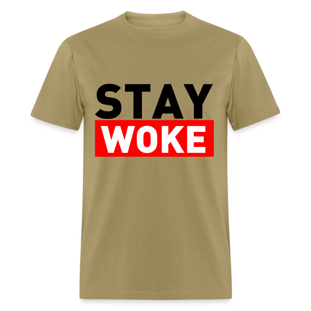 Stay Woke T-Shirt - khaki