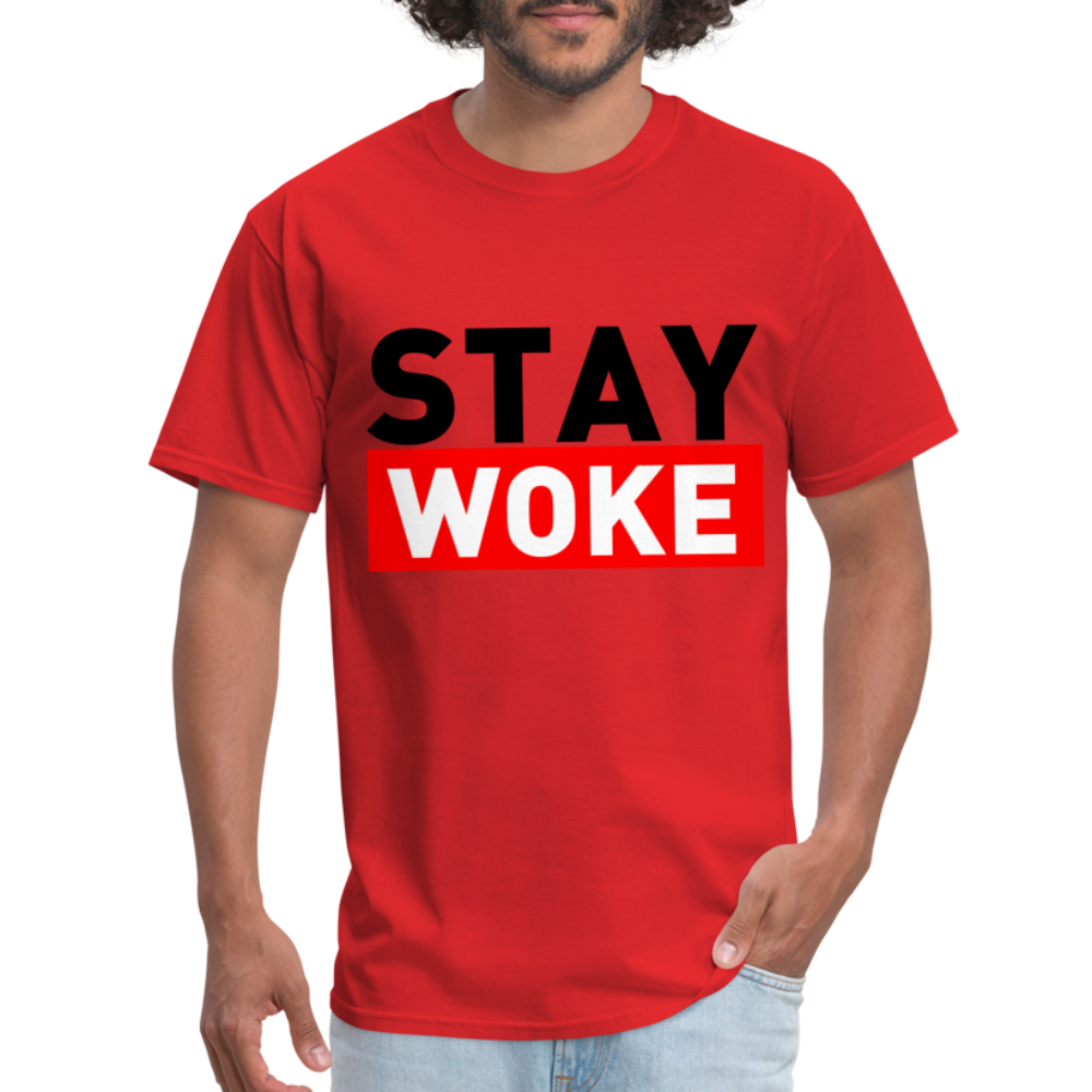 Stay Woke T-Shirt - red