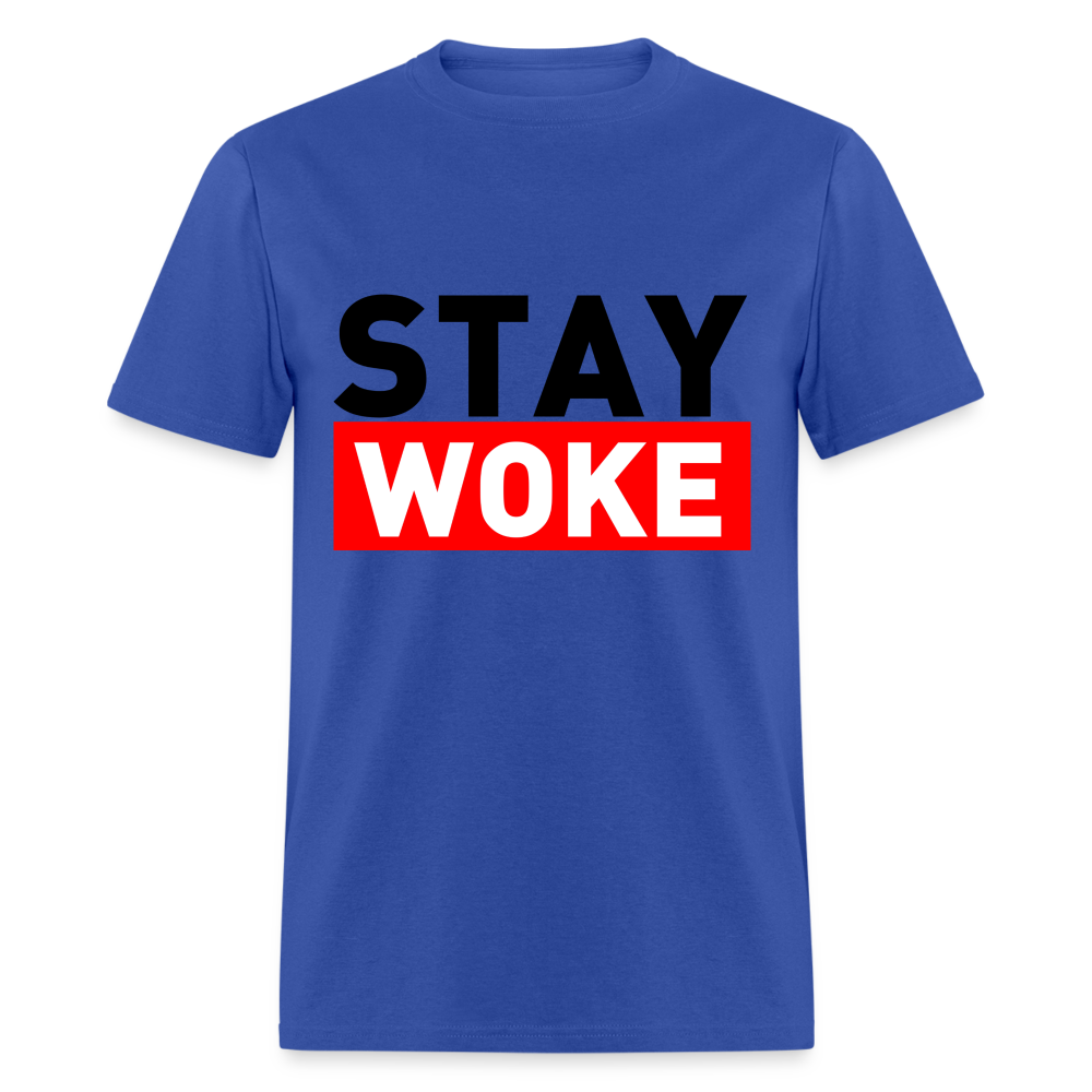 Stay Woke T-Shirt - royal blue