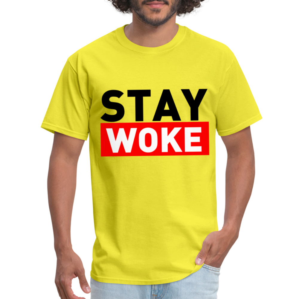 Stay Woke T-Shirt - yellow