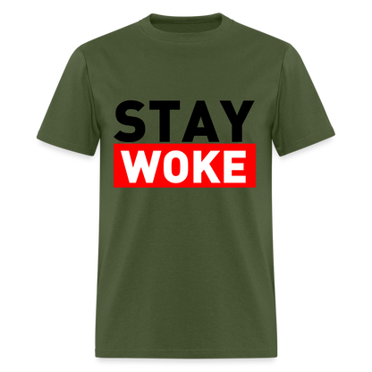 Stay Woke T-Shirt - military green