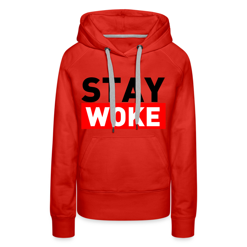 Stay Woke Women’s Premium Hoodie - red