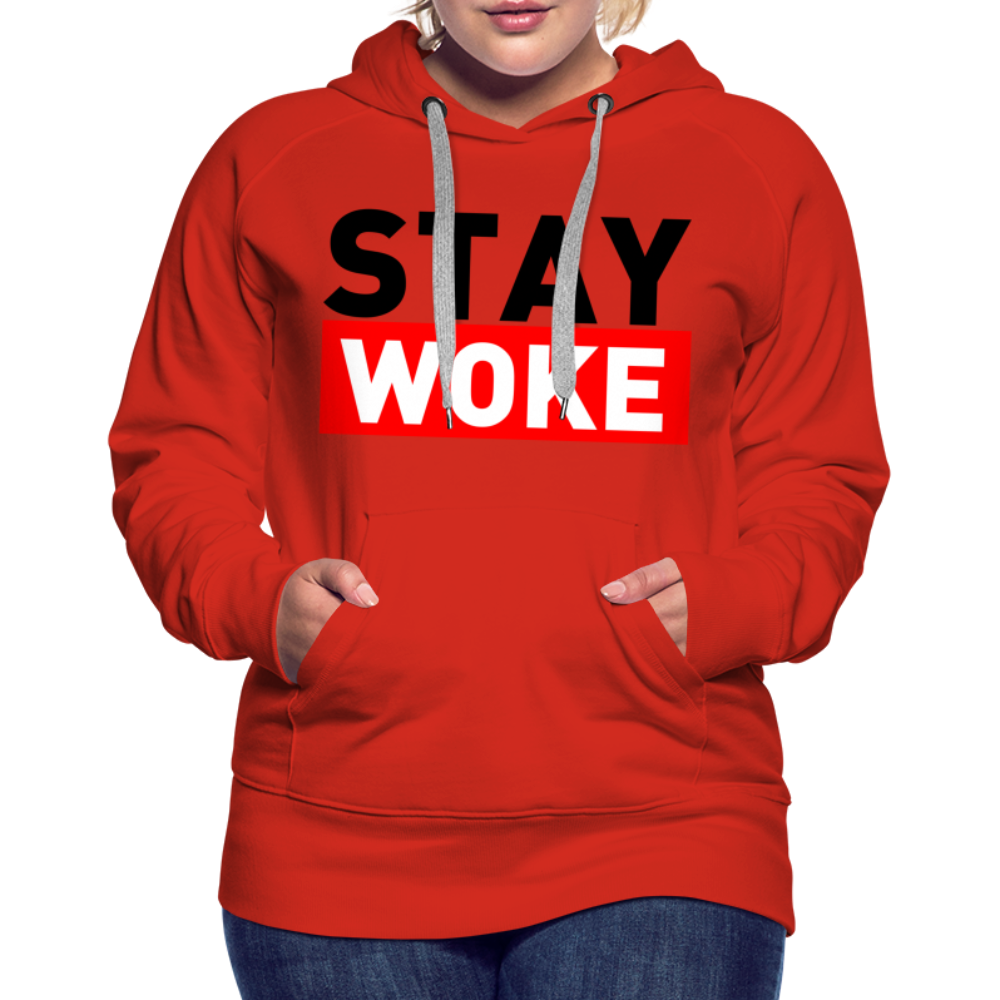 Stay Woke Women’s Premium Hoodie - red