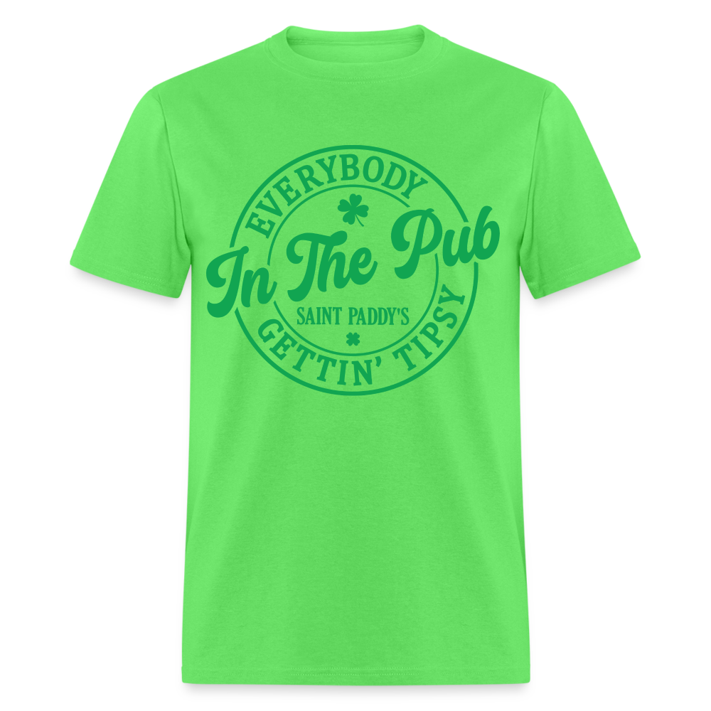 Everybody In The Pub Getting Tipsy T-Shirt (Saint Paddy's) - kiwi