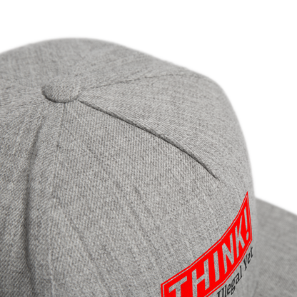 THINK It's Not Illegal Yet Snapback Baseball Cap - heather gray