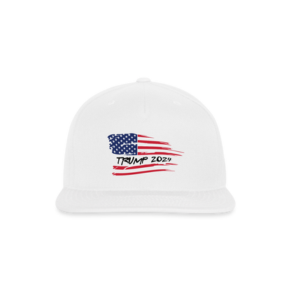 Tump 2024 Snapback Baseball Cap - white