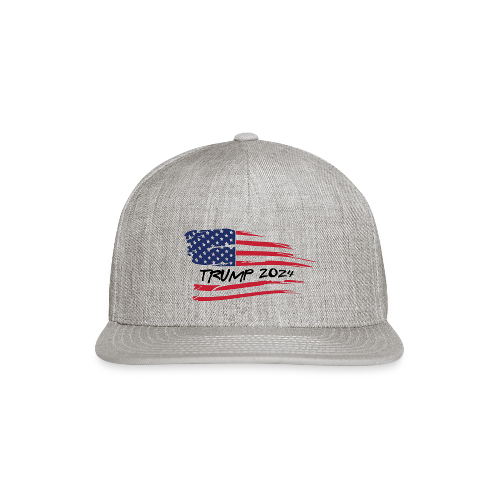 Tump 2024 Snapback Baseball Cap - heather gray