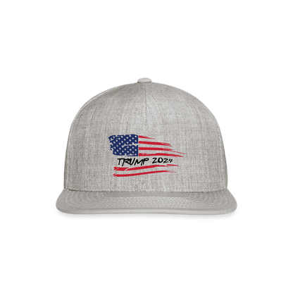 Tump 2024 Snapback Baseball Cap - heather gray