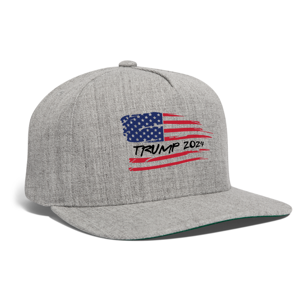 Tump 2024 Snapback Baseball Cap - heather gray