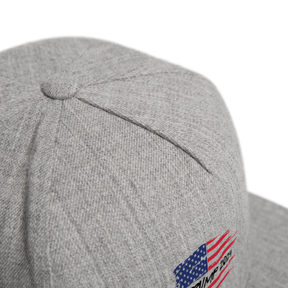 Tump 2024 Snapback Baseball Cap - heather gray