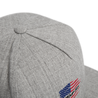 Tump 2024 Snapback Baseball Cap - heather gray