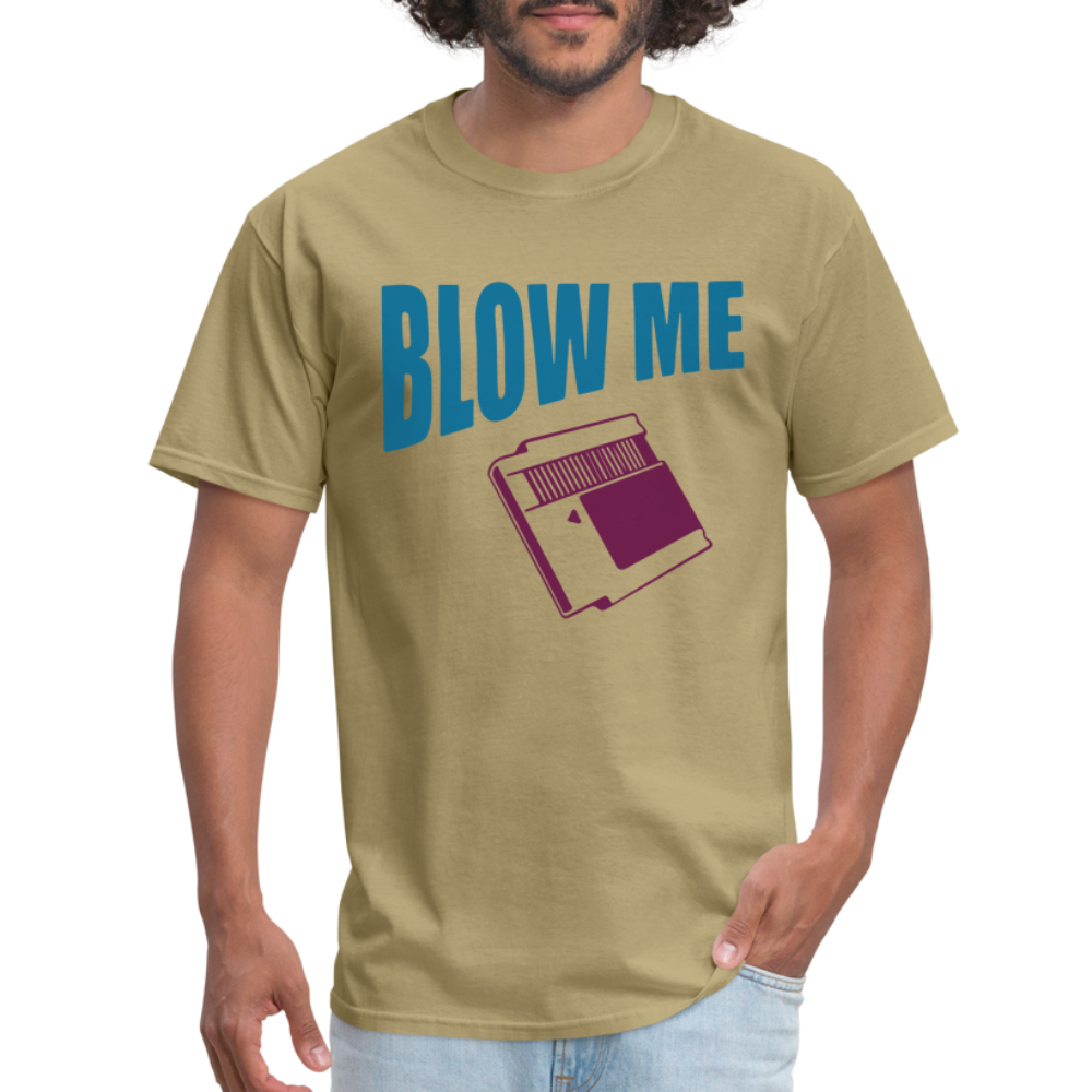 Blow Me T-Shirt (Vintage Cassette) - khaki