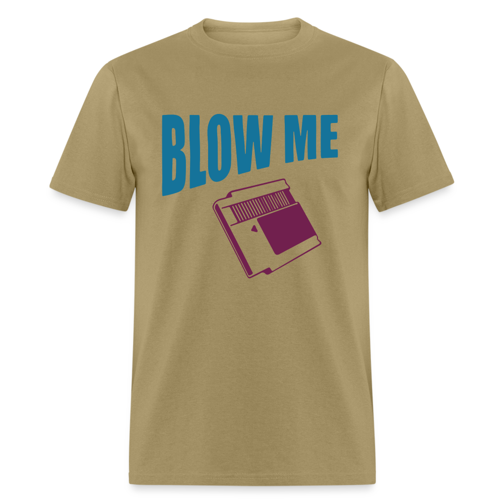 Blow Me T-Shirt (Vintage Cassette) - khaki