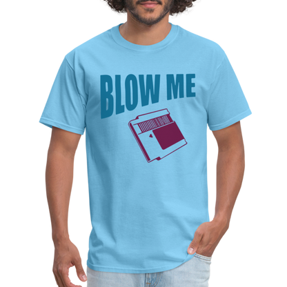 Blow Me T-Shirt (Vintage Cassette) - aquatic blue