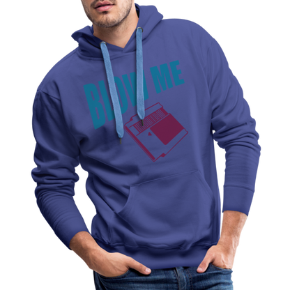 Blow Me Men’s Premium Hoodie (Vintage Cassette) - royal blue