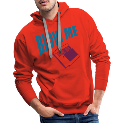 Blow Me Men’s Premium Hoodie (Vintage Cassette) - red