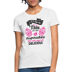 It's OK To Stare At My Cupcakes, They Are Delicious Women's T-Shirt