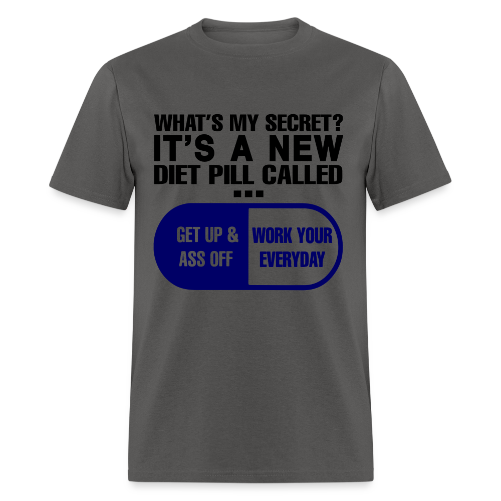 Secret Diet Pill T-Shirt - charcoal