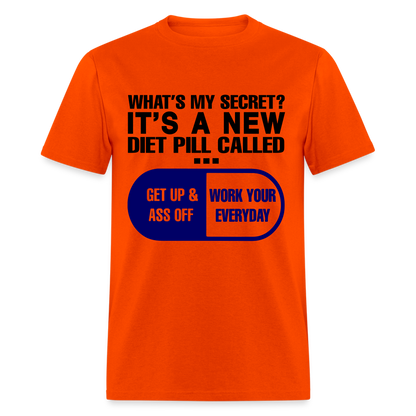 Secret Diet Pill T-Shirt - orange