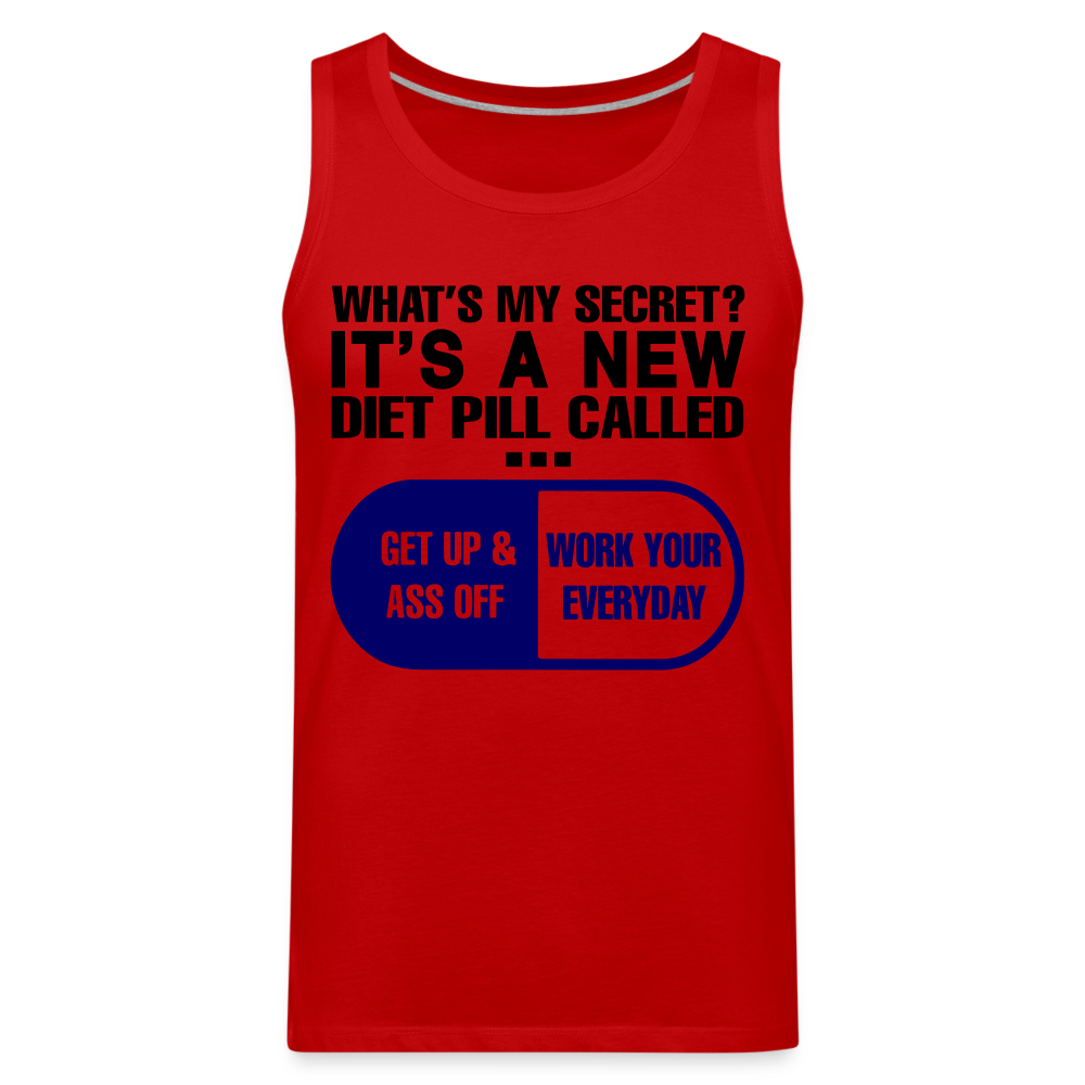 Secret Diet Pill Men’s Premium Tank Top - red