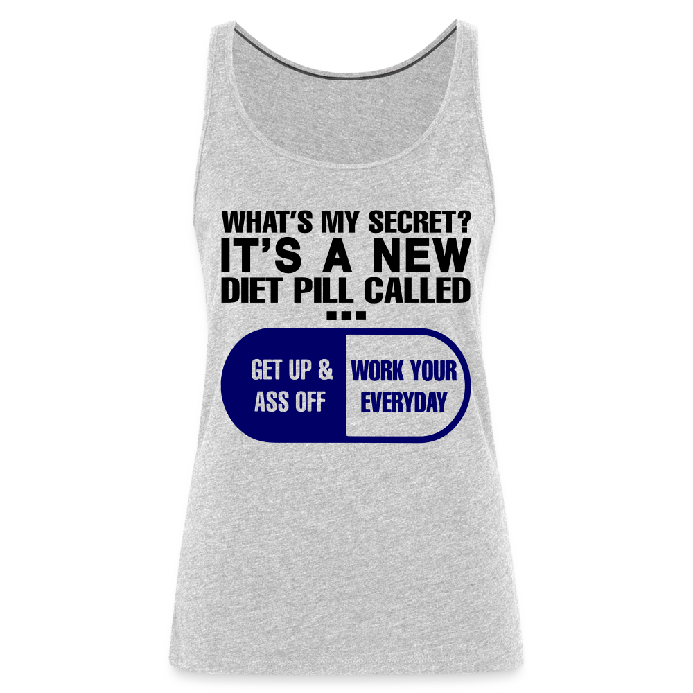 Secret Diet Pill Women’s Premium Tank Top - heather gray