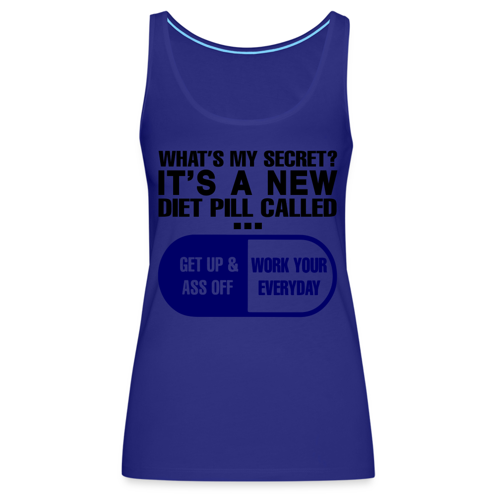 Secret Diet Pill Women’s Premium Tank Top - royal blue