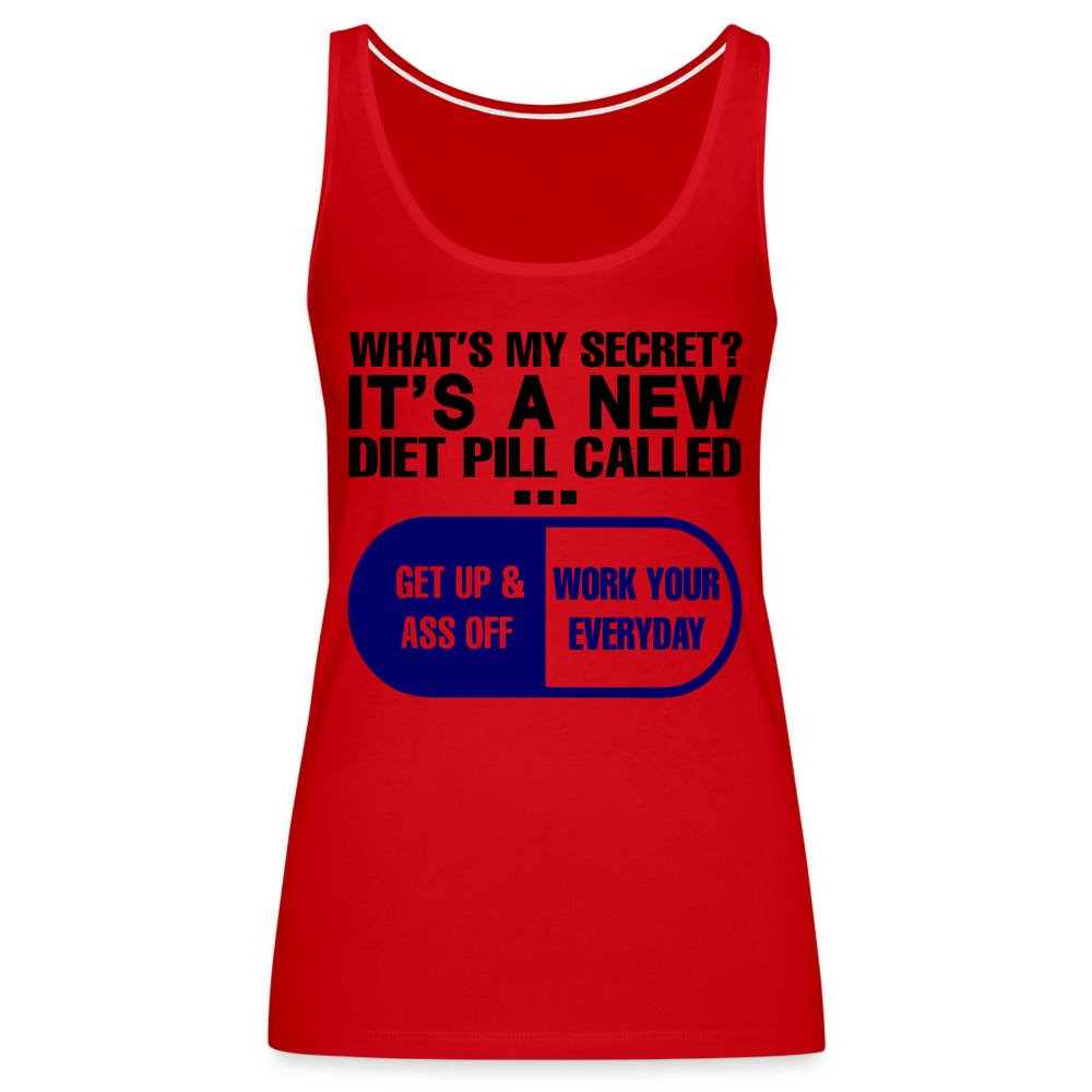 Secret Diet Pill Women’s Premium Tank Top - red