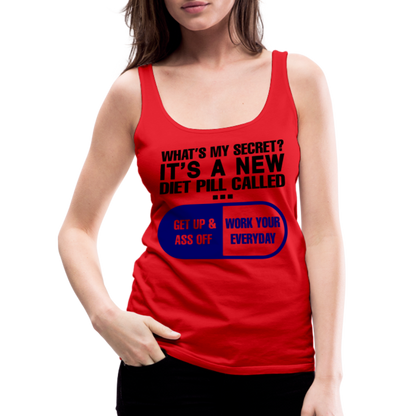 Secret Diet Pill Women’s Premium Tank Top - red