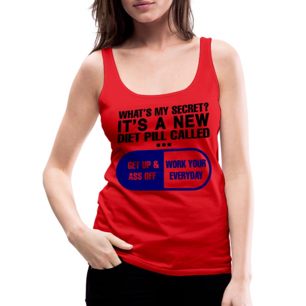 Secret Diet Pill Women’s Premium Tank Top - red