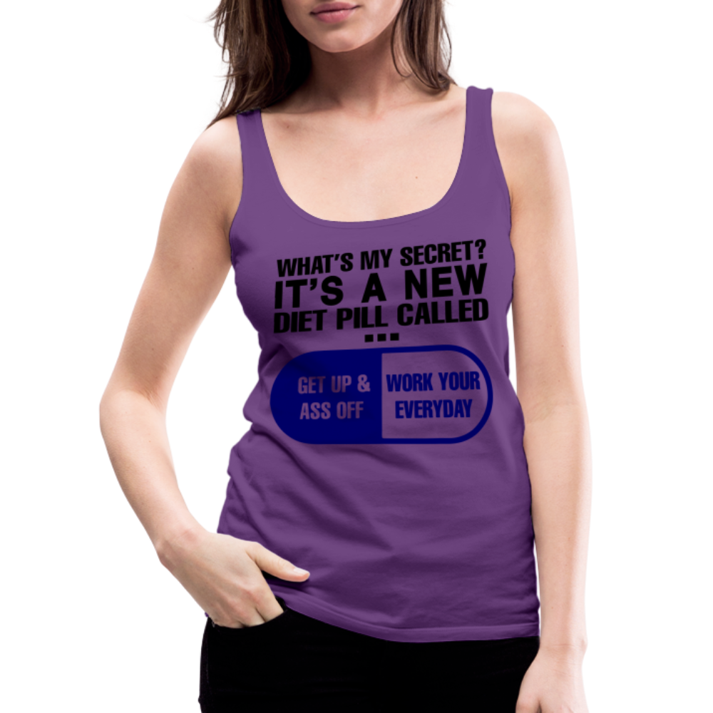 Secret Diet Pill Women’s Premium Tank Top - purple