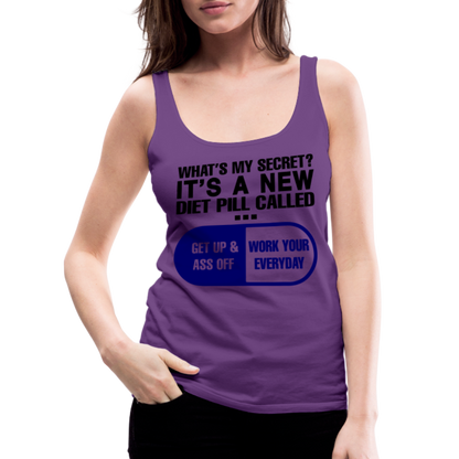 Secret Diet Pill Women’s Premium Tank Top - purple