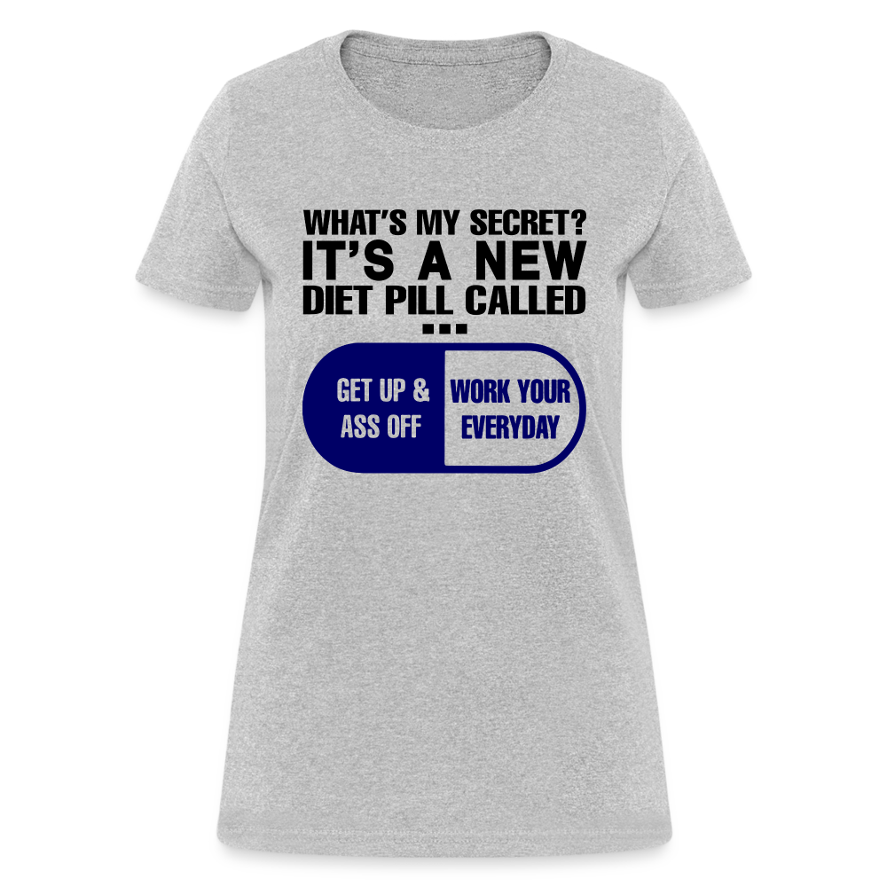 Secret Diet Pill Women's T-Shirt - heather gray