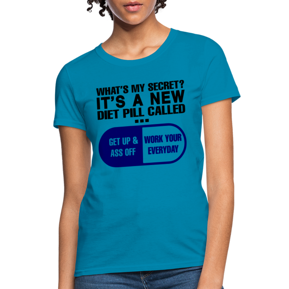 Secret Diet Pill Women's T-Shirt - turquoise