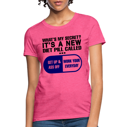 Secret Diet Pill Women's T-Shirt - heather pink