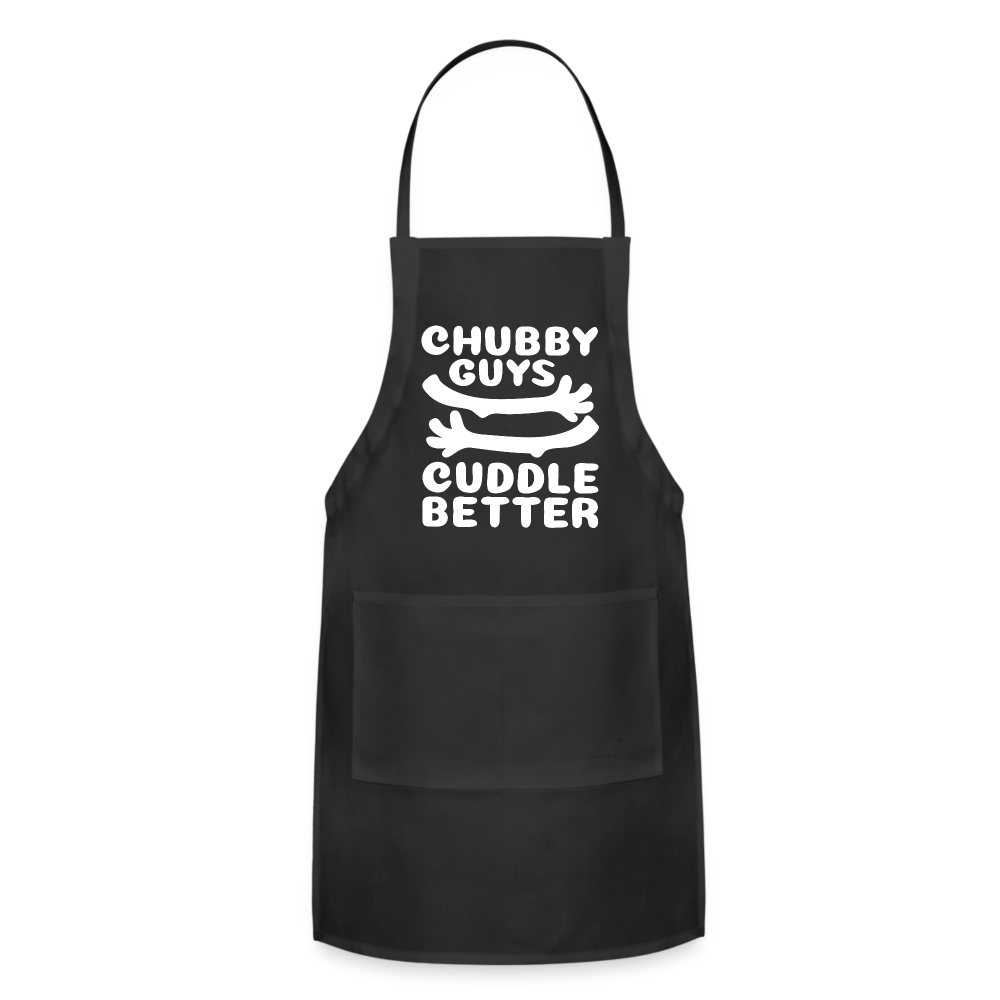 Chubby Guys Cuddle Better Adjustable Apron - black