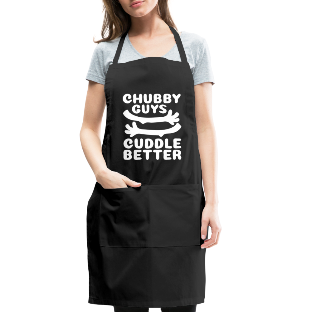 Chubby Guys Cuddle Better Adjustable Apron - black