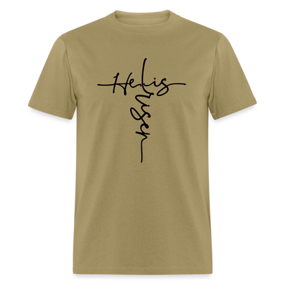 He Is Risen T-Shirt - khaki