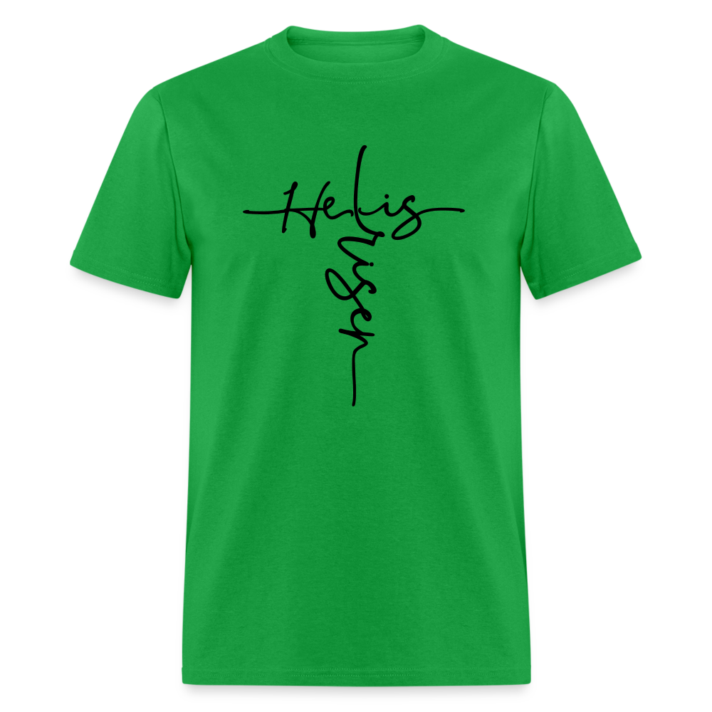 He Is Risen T-Shirt - bright green