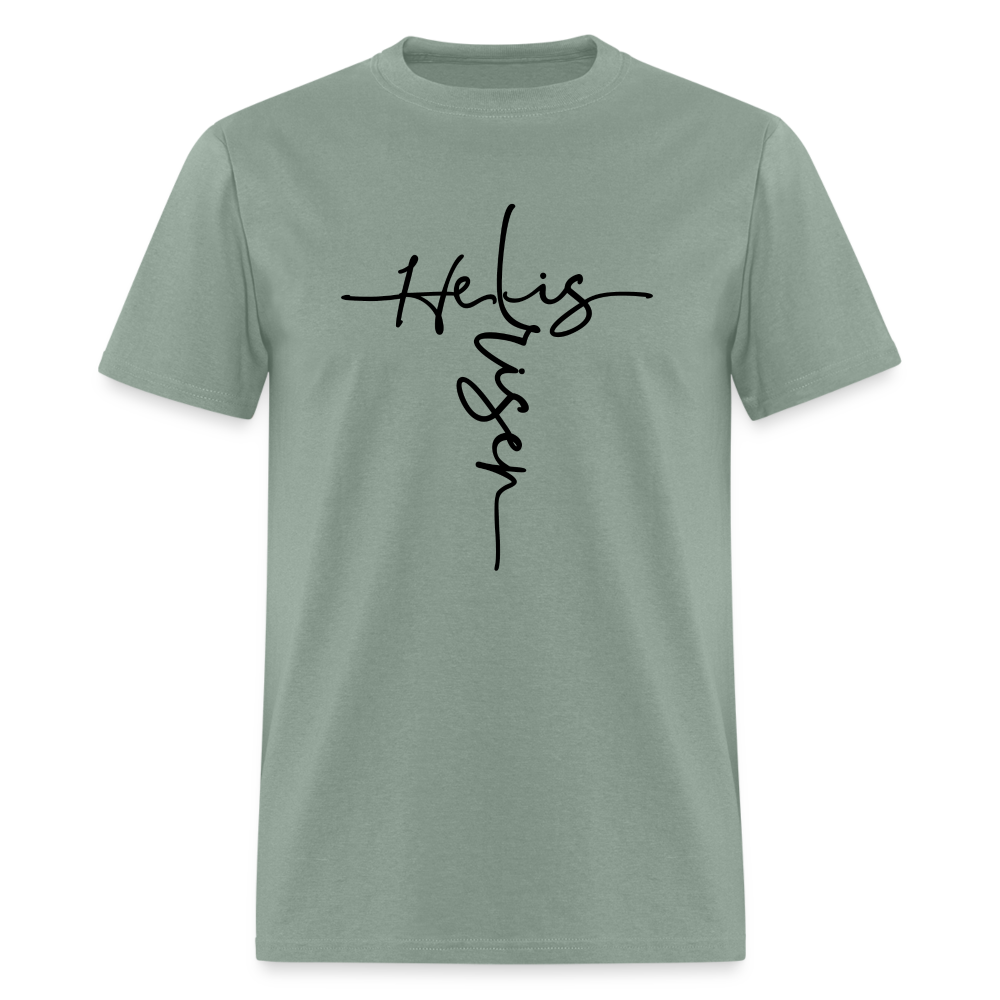 He Is Risen T-Shirt - sage